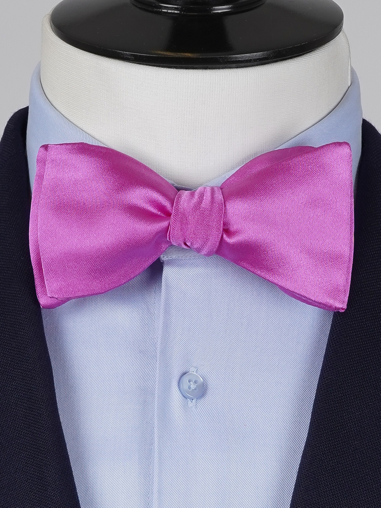 Fuchsia self-tie bow tie