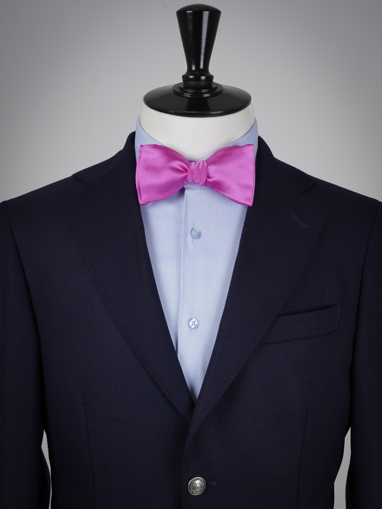 Fuchsia self-tie bow tie