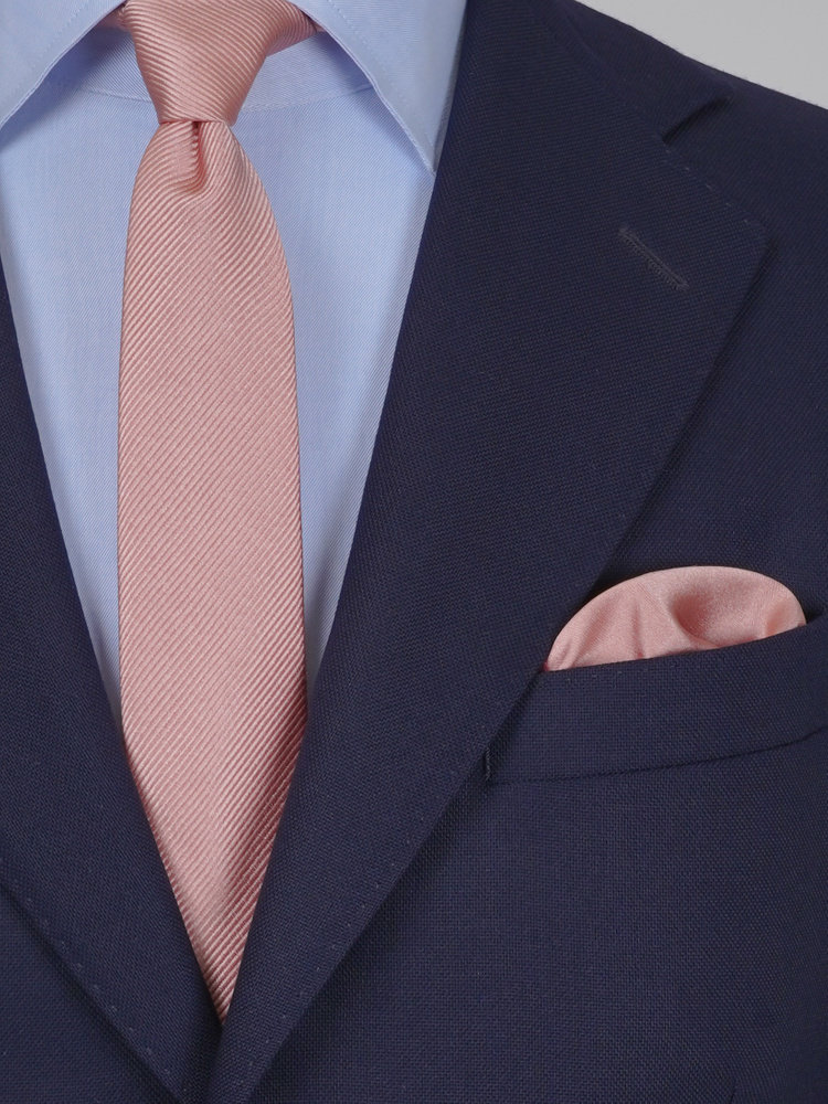 Skinny old pink tie & hanky