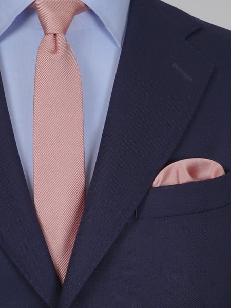 Skinny old pink tie & hanky