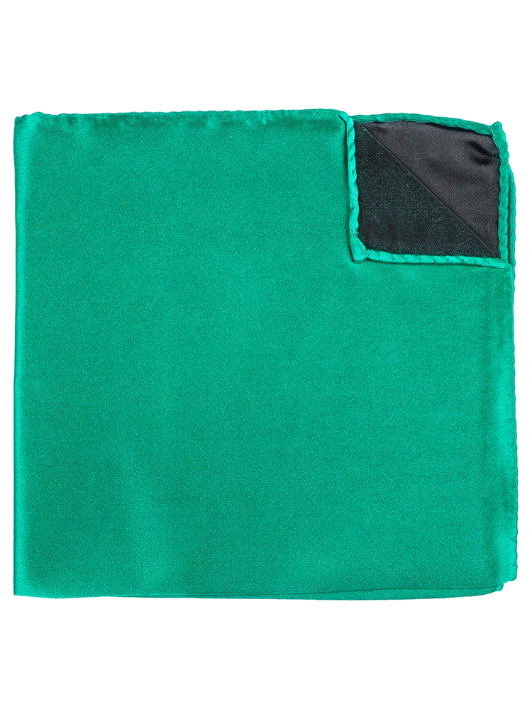 Smaragdgrønn smal slips & lommetørkle