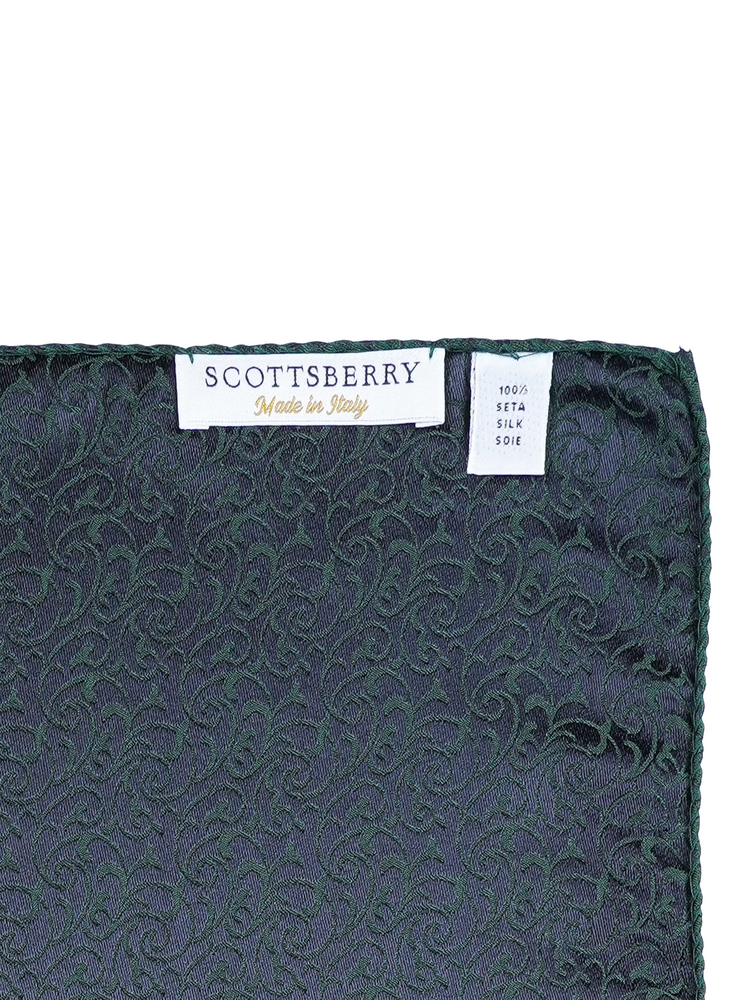 Mørkegrøn lommeklud Lusso