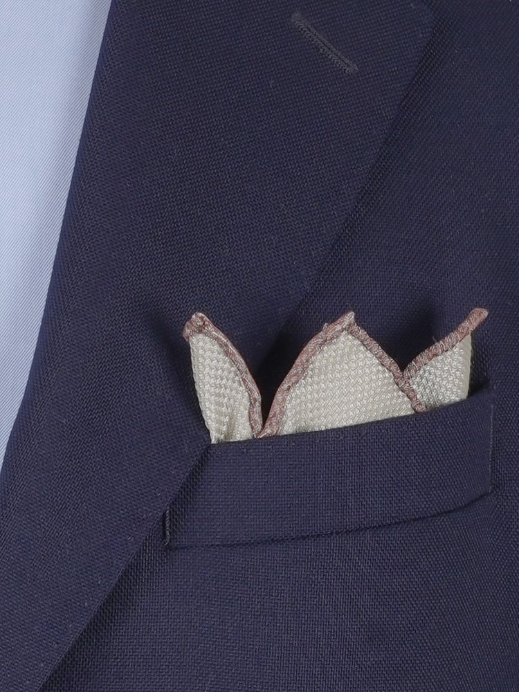 Beige & light brown hanky