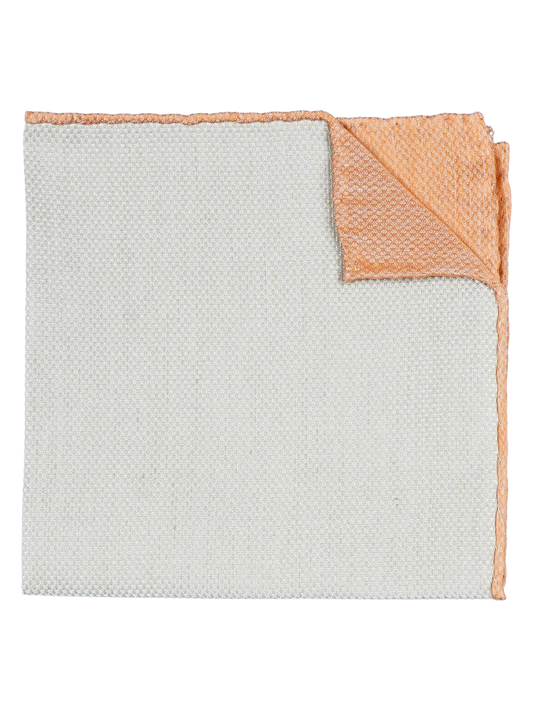 Beige & orange lommeklud
