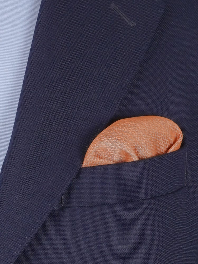 Beige & orange lommeklud