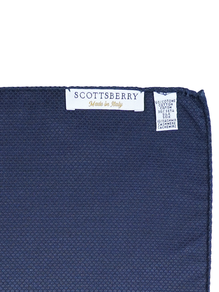 Mørkeblå grenadine-kashmir-lommeklud