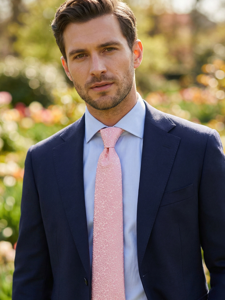 Ljusrosa slips Lusso