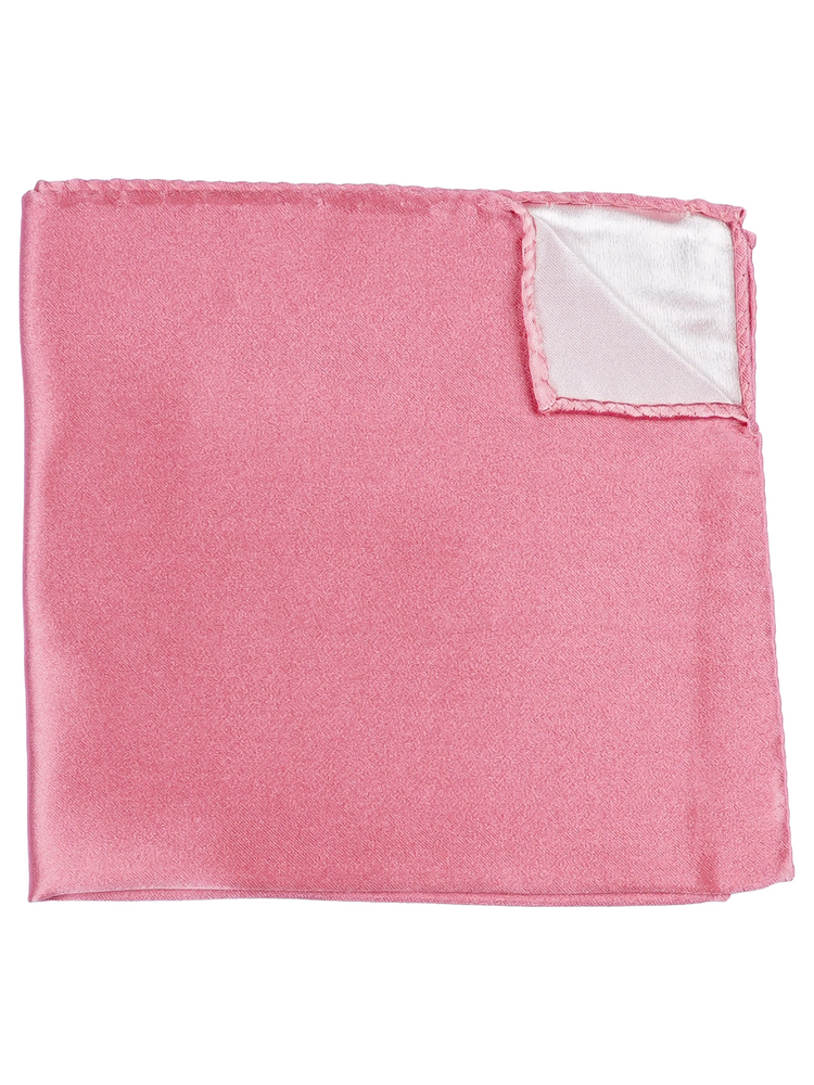 Laço rosa salmão & lenço de bolso