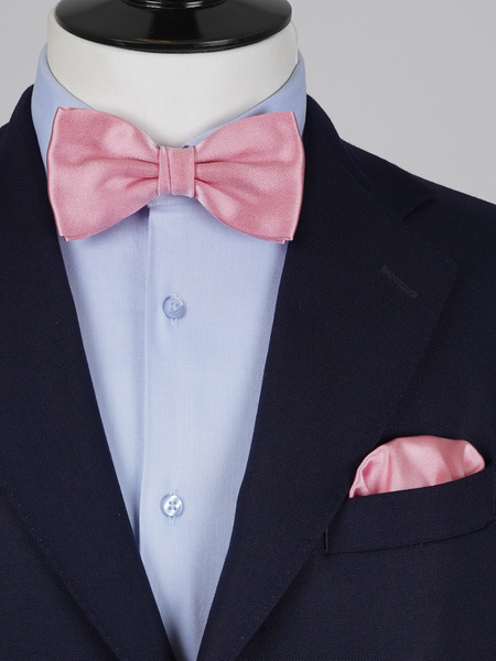 Ljusrosa fluga & näsduk