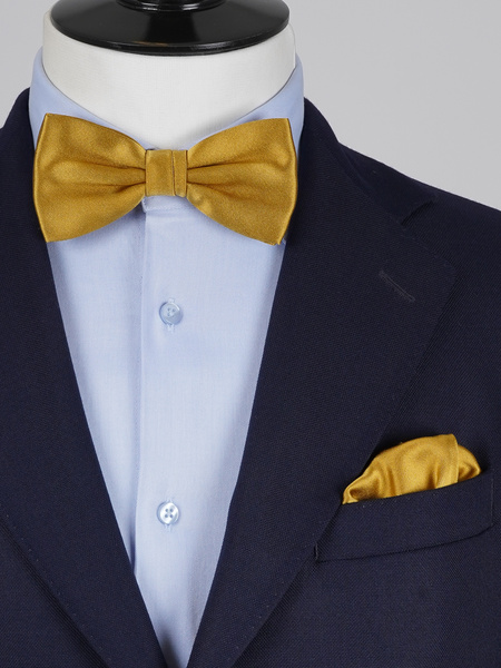 Zlatna leptir kravata i rupčići