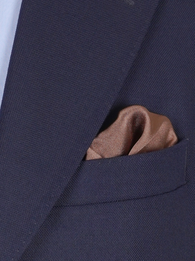 Nœud papillon marron foncé avec pochette de costume