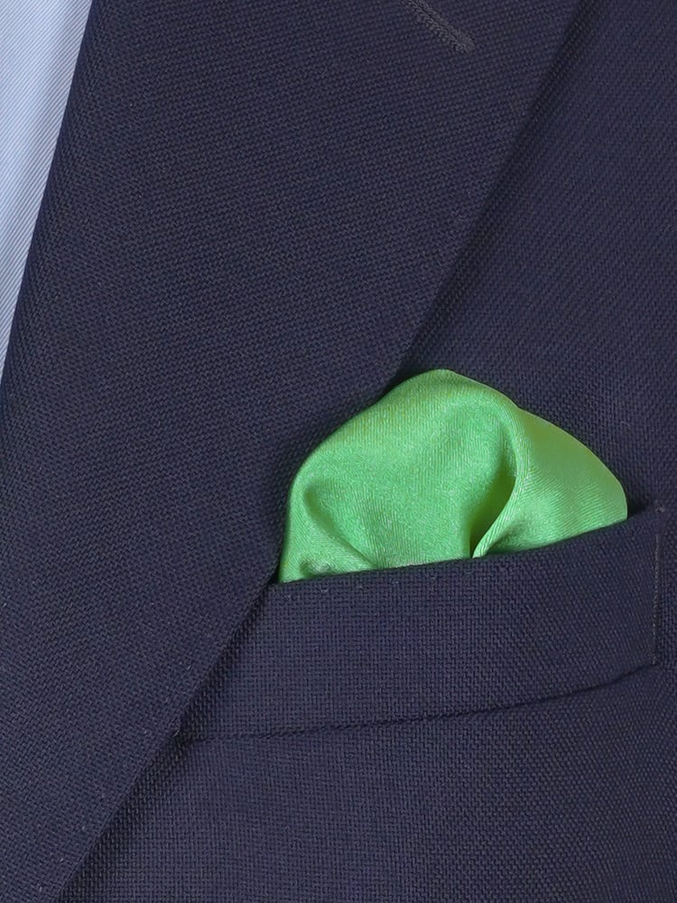 Hellgrüne Fliege & Einstecktuch