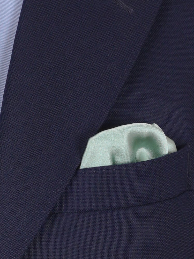 Mintgrüne Fliege & Einstecktuch