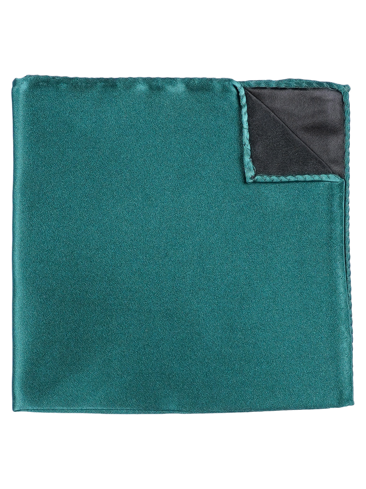 Dunkel petrolfarbene Fliege & Einstecktuch