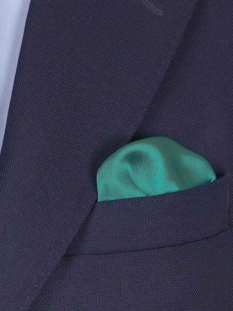 Petrolfarbene Fliege & Einstecktuch