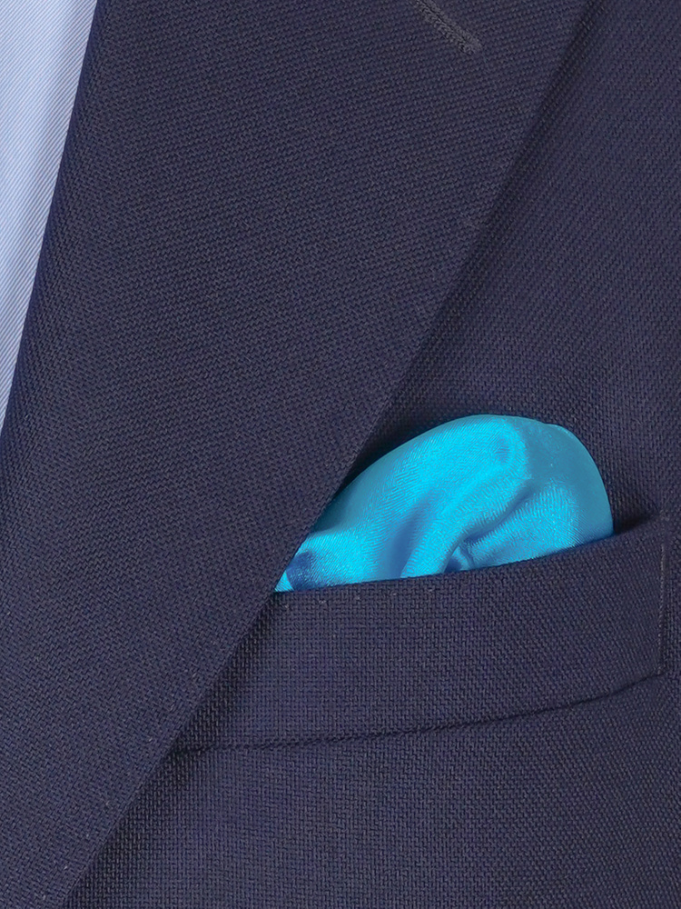 Türkise Fliege & Einstecktuch