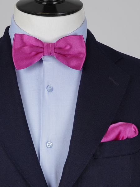 Rosenlila Fliege & Einstecktuch