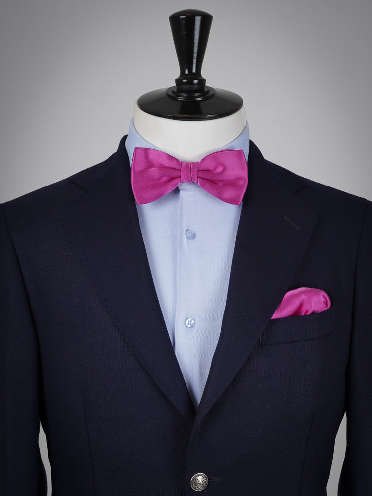 Rosenlila Fliege & Einstecktuch