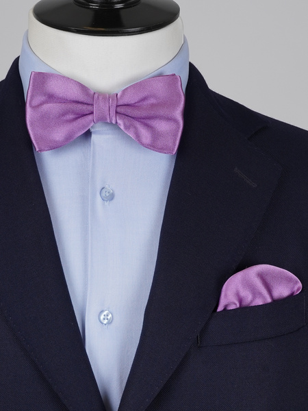 Helllila Fliege & Einstecktuch