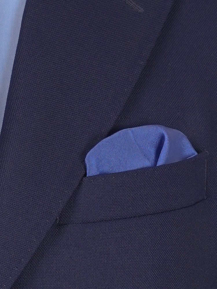 Ägäisblaue Fliege & Einstecktuch