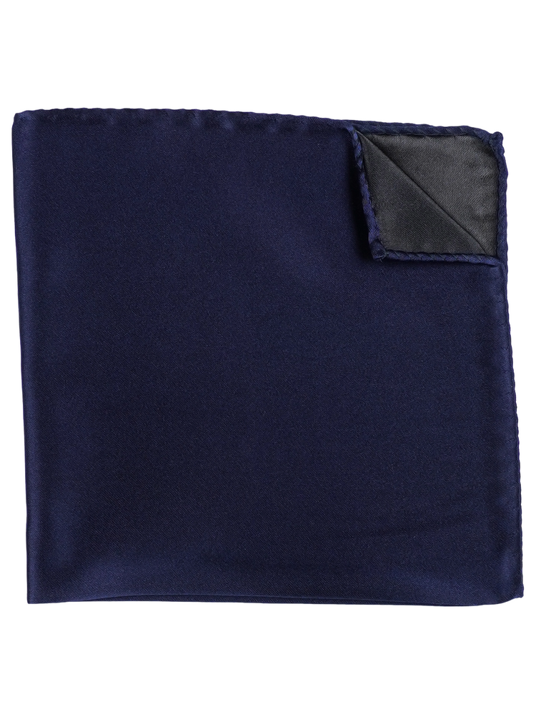 Midnight navy bow tie & hanky