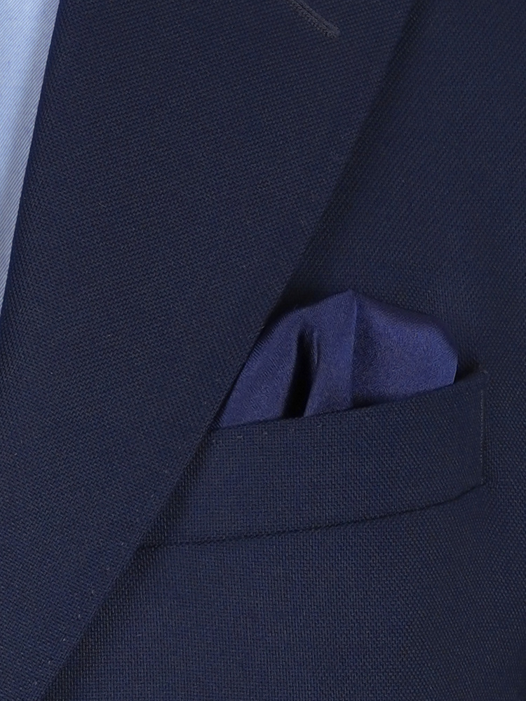 Midnight navy bow tie & hanky