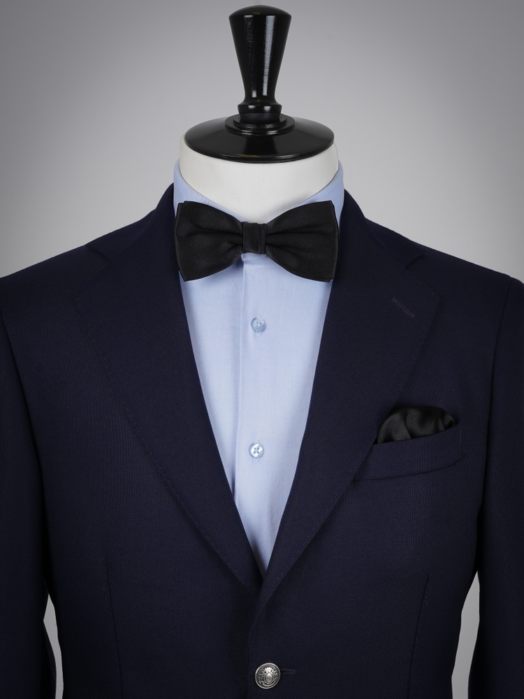 Čierna motýlik & vreckovka do saka