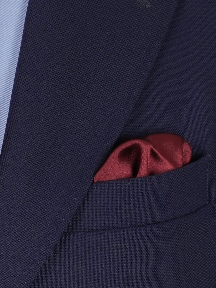 Selbstbinder Weinrote Fliege & Einstecktuch