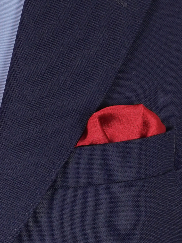 Selbstbinder Kirschrote Fliege & Einstecktuch