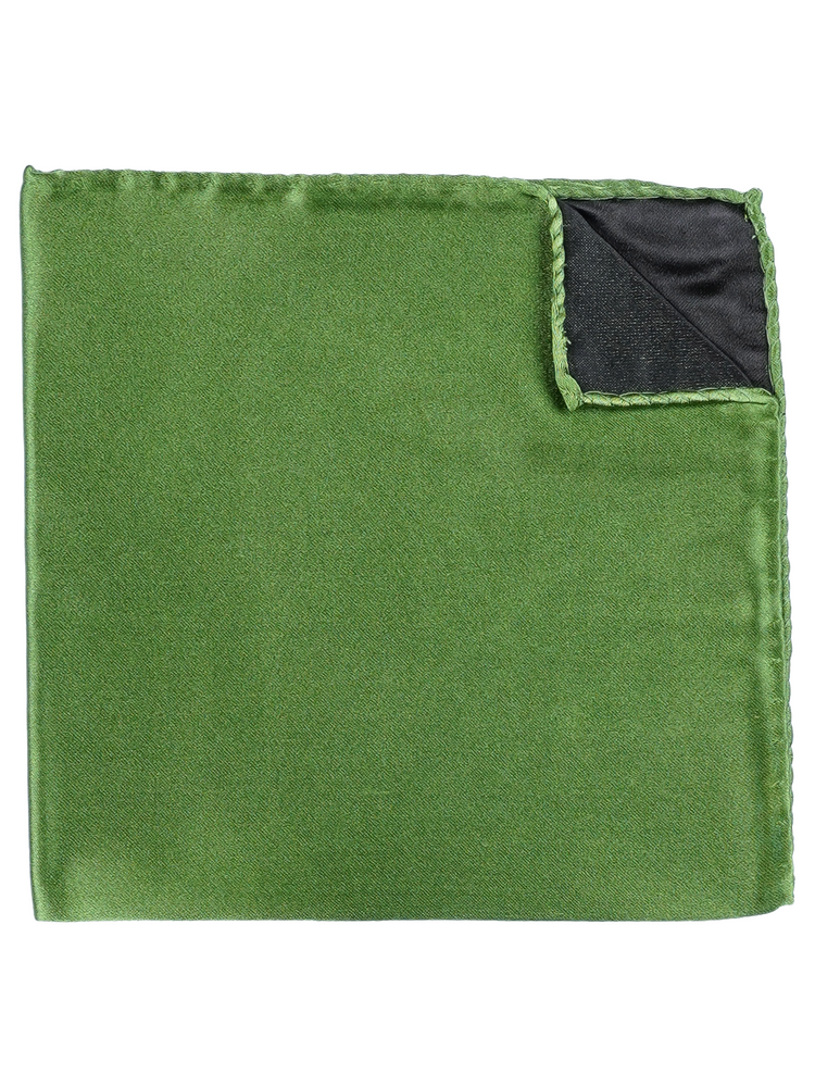 Solmittava vaalea oliivinvihreä rusetti & taskuliina