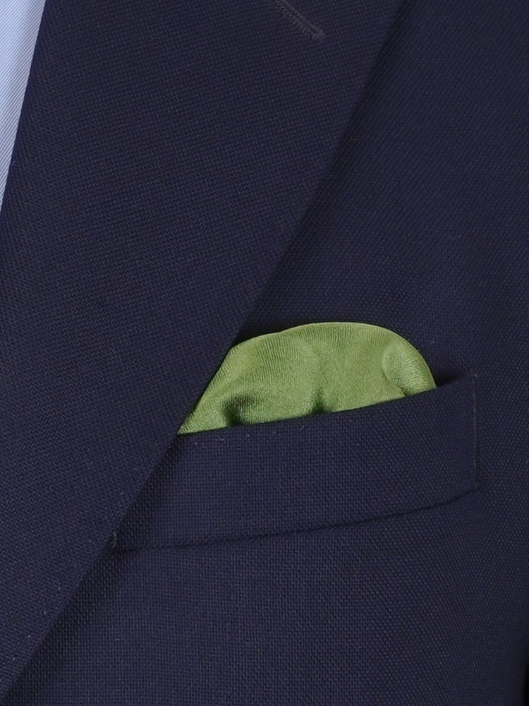 Solmittava vaalea oliivinvihreä rusetti & taskuliina