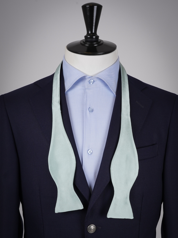 Selbstbinder Mintgrüne Fliege & Einstecktuch