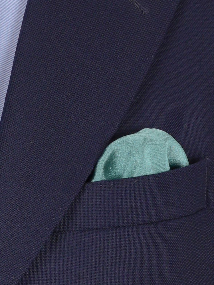 Selbstbinder Dunkel mintgrüne Fliege & Einstecktuch