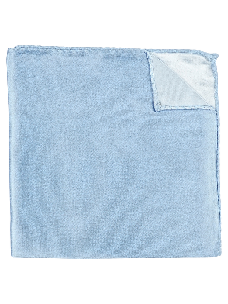 Selbstbinder Extra hellblaue Fliege & Einstecktuch