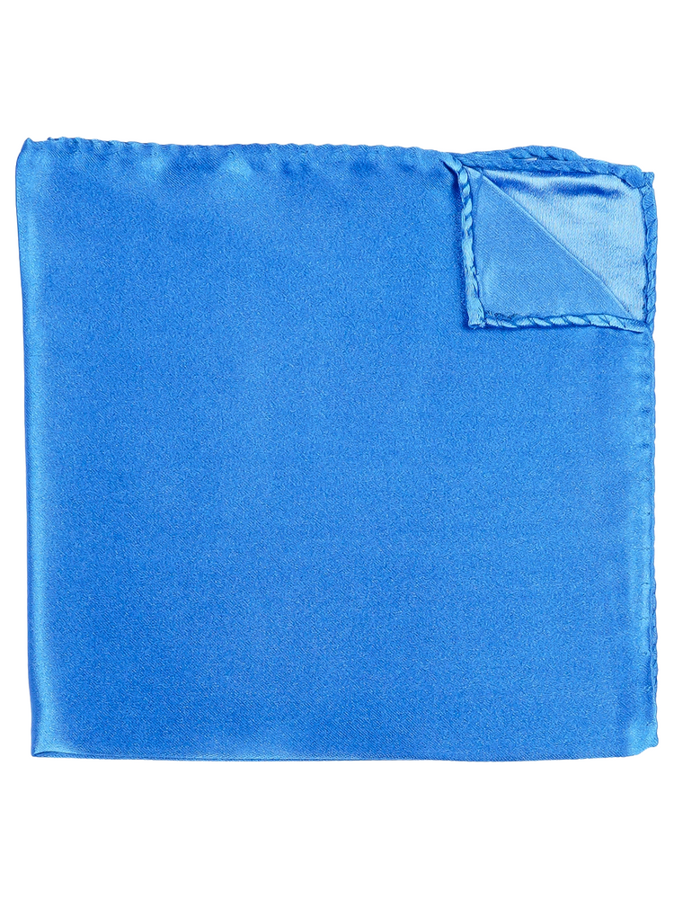 Selbstbinder Ozeanblaue Fliege & Einstecktuch