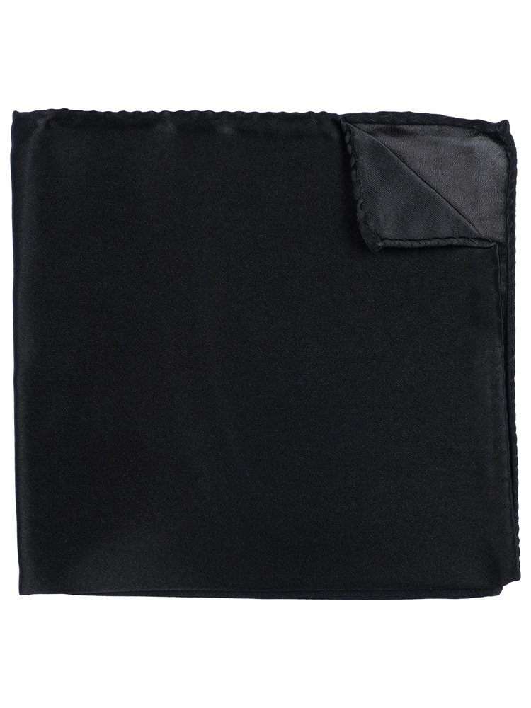 Selbstbinder Schwarze Fliege & Einstecktuch