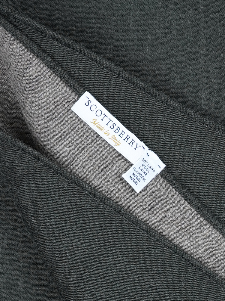 Zöld és bézs gyapjúsál Neive