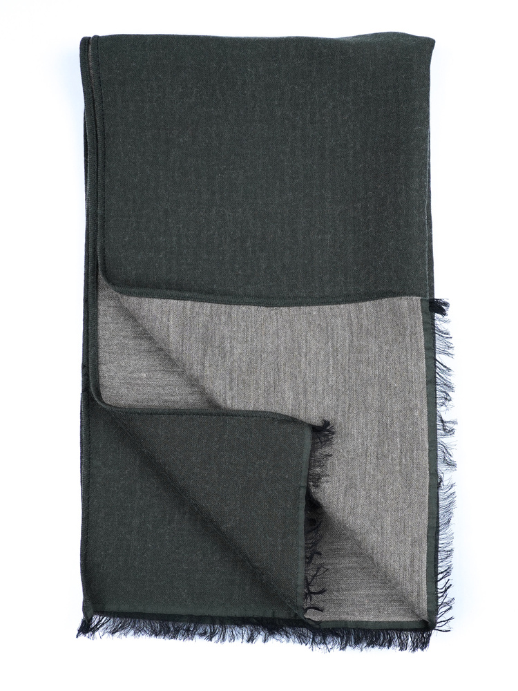 Zöld és bézs gyapjúsál Neive