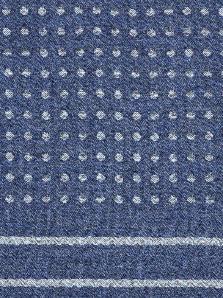 Sötétkék gyapjúsál Rasiglia