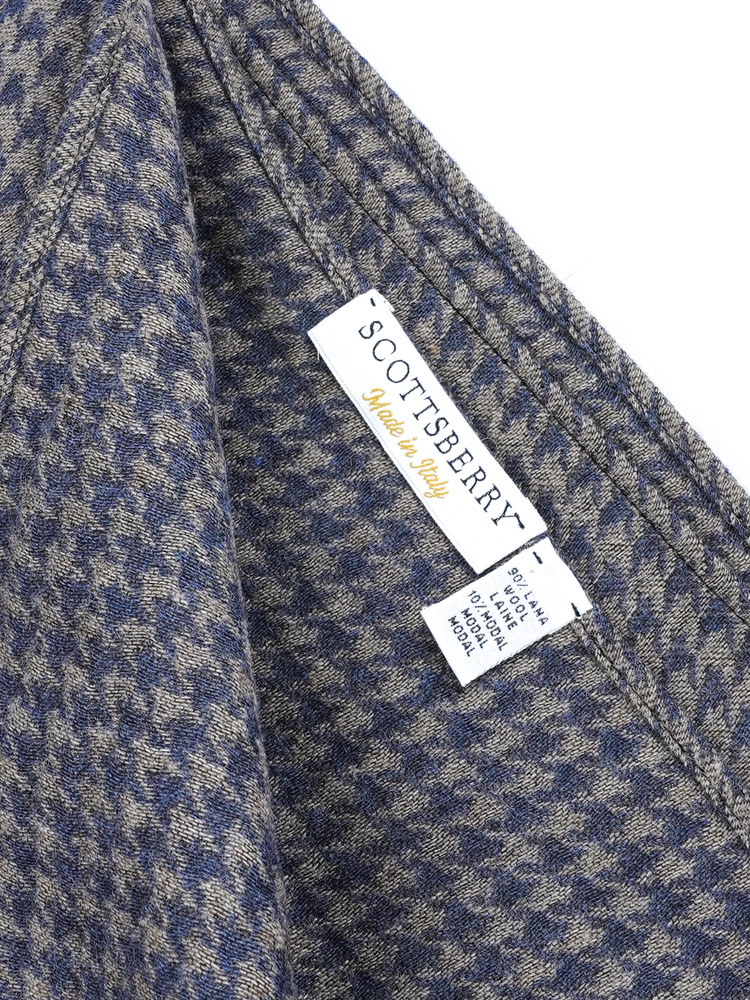 Sötétkék gyapjúsál Giulio