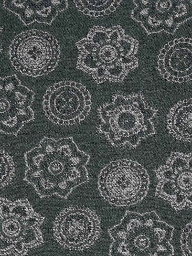 Zöld gyapjúsál paisley mintával Trapani