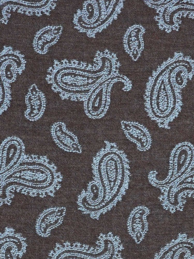 Barna gyapjúsál paisley mintával Trapani