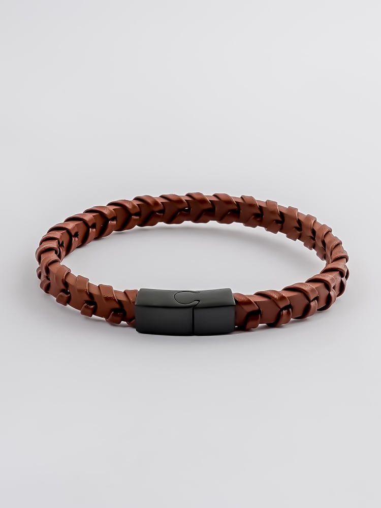 Brown Leather Bracelet Philip