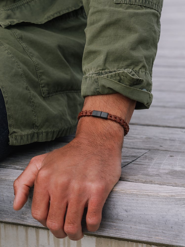 Brown Leather Bracelet Philip
