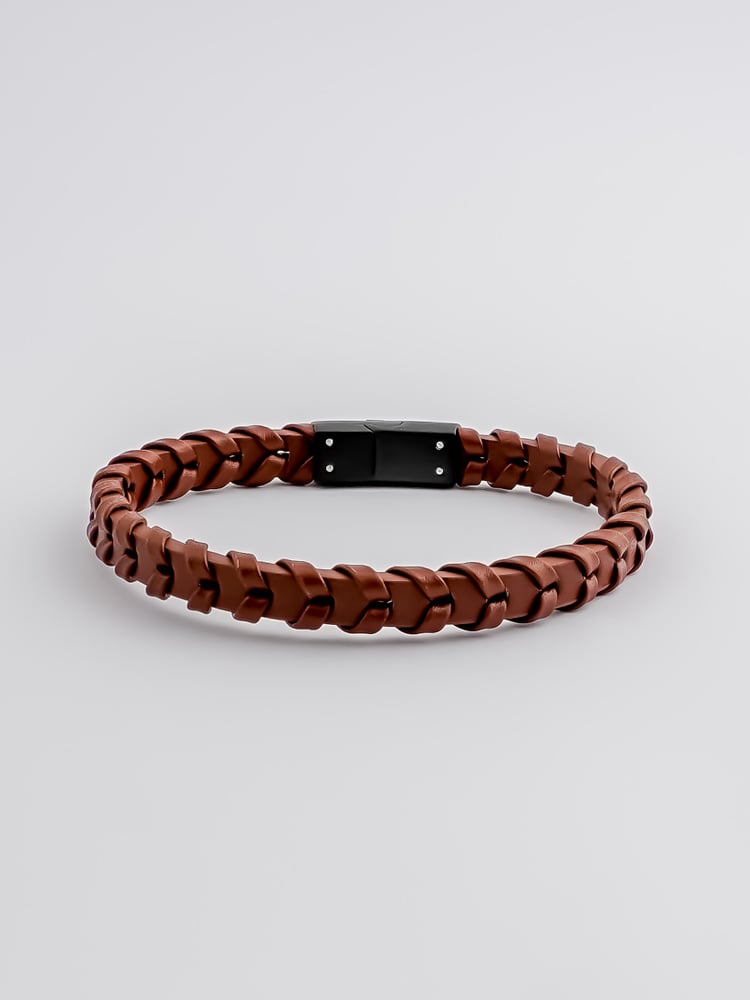 Brown Leather Bracelet Philip
